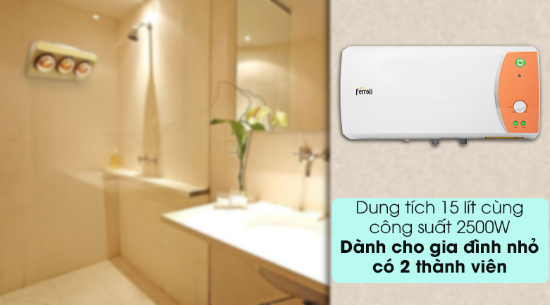 Dung tích bình chứa 30 lít - Bình nước nóng Ferroli VERDI 30L TE 30 lít Dung tích bình chứa 30 lít - Bình nước nóng Ferroli VERDI 30L TE 30 lít
