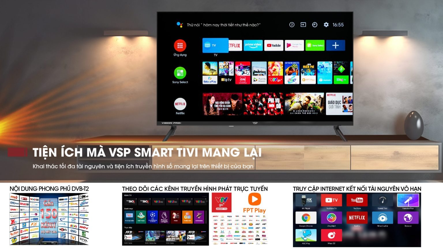 Smart Tivi VSP VU55A5U1 4