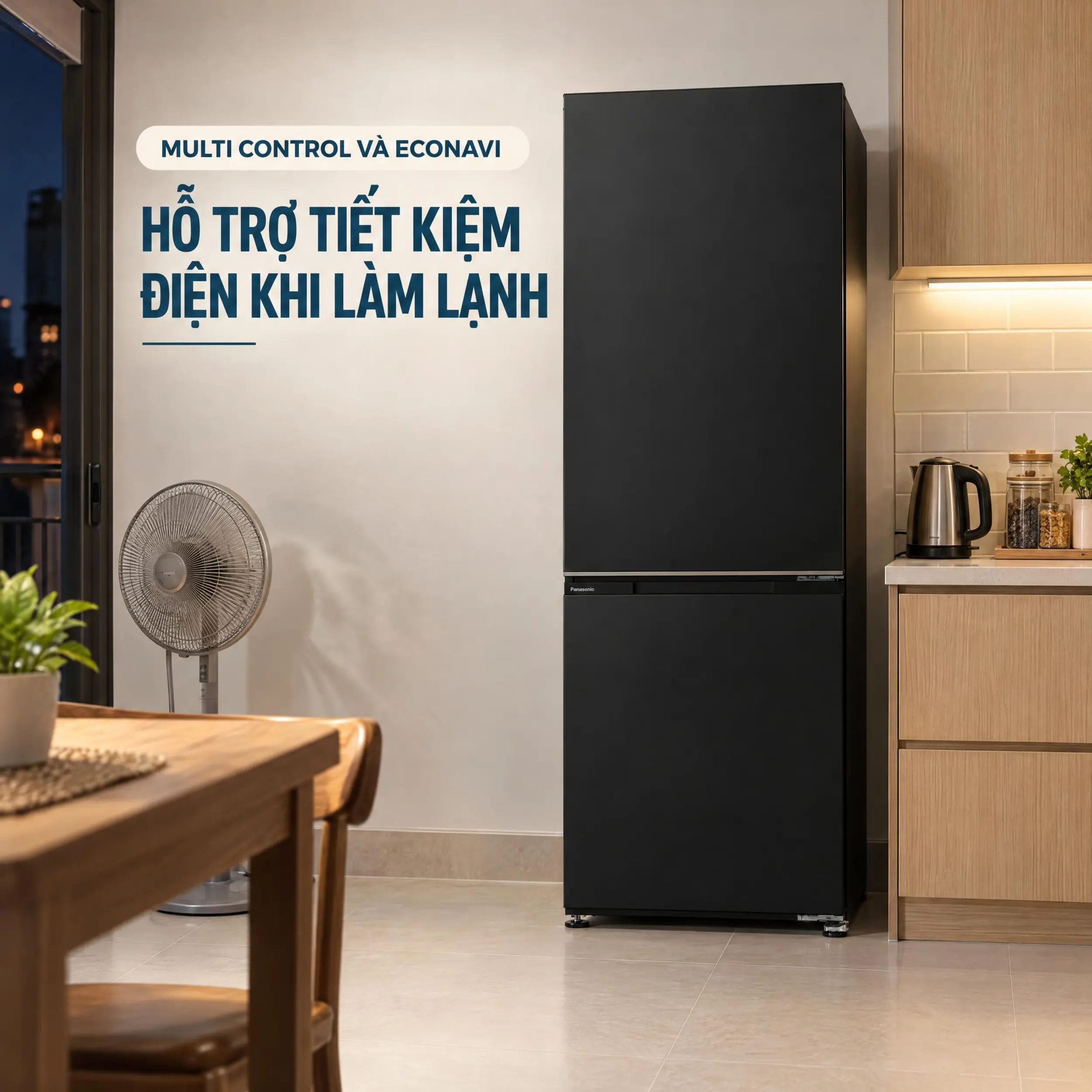 Tủ lạnh Panasonic Inverter 374 lít NR-BV412BWKV - Công nghệ tiết kiệm điện